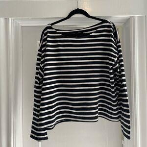 J.Crew Cropped Cotton Boatneck Shirt XXL